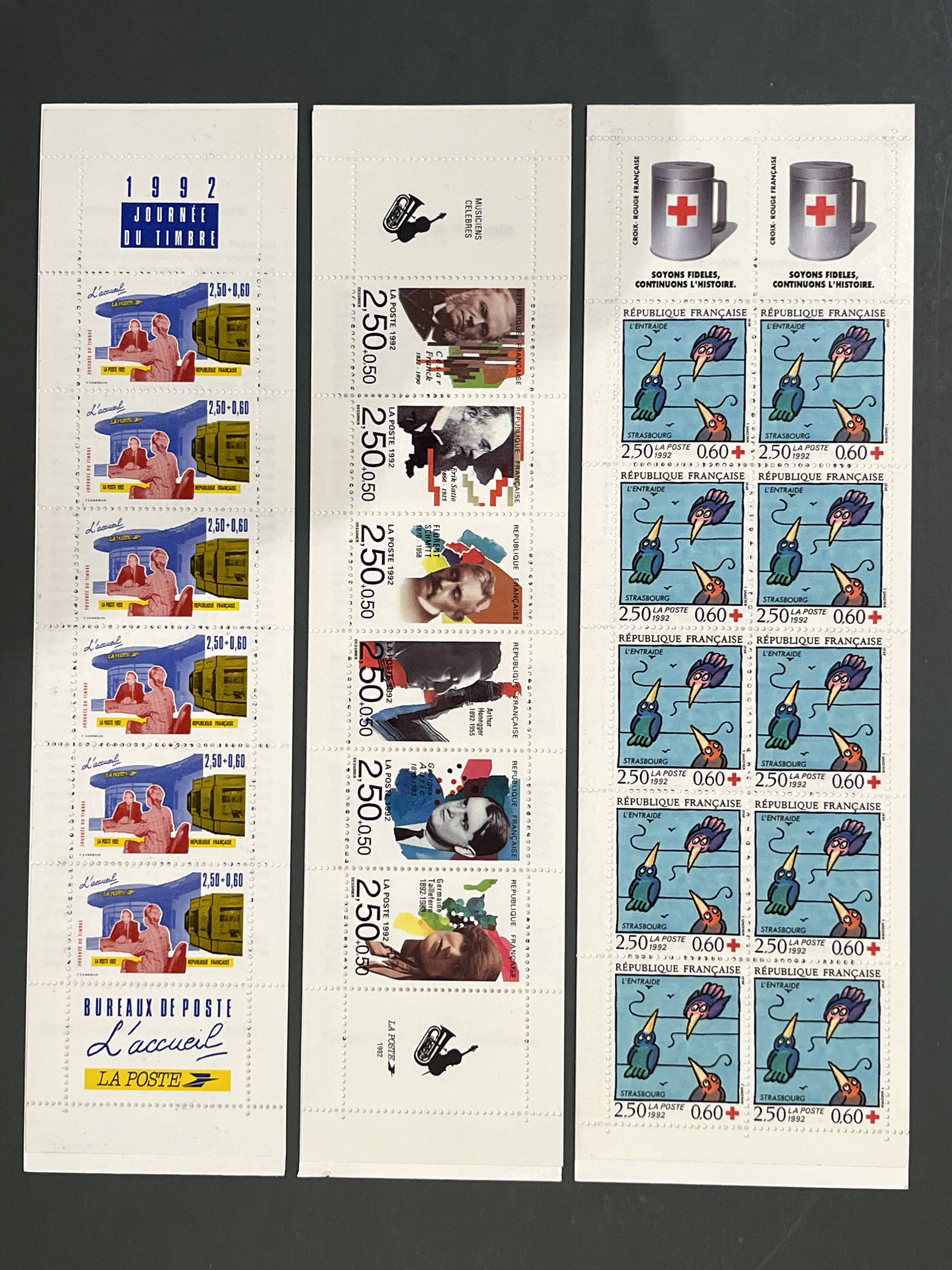 Timbre France Collection - Année 1992 complète - NEUFS** sans charnière - MNH + Bloc + Carnets