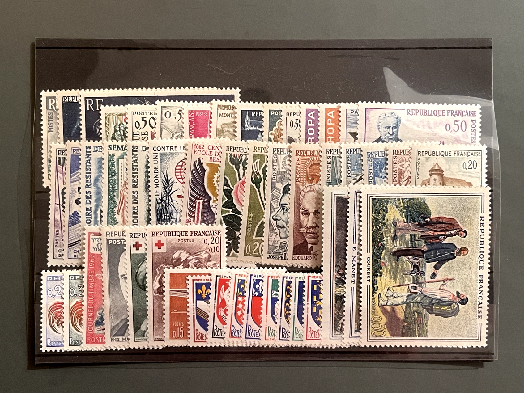 Timbre France Collection - Année 1962 complète - NEUFS** sans charnière - MNH