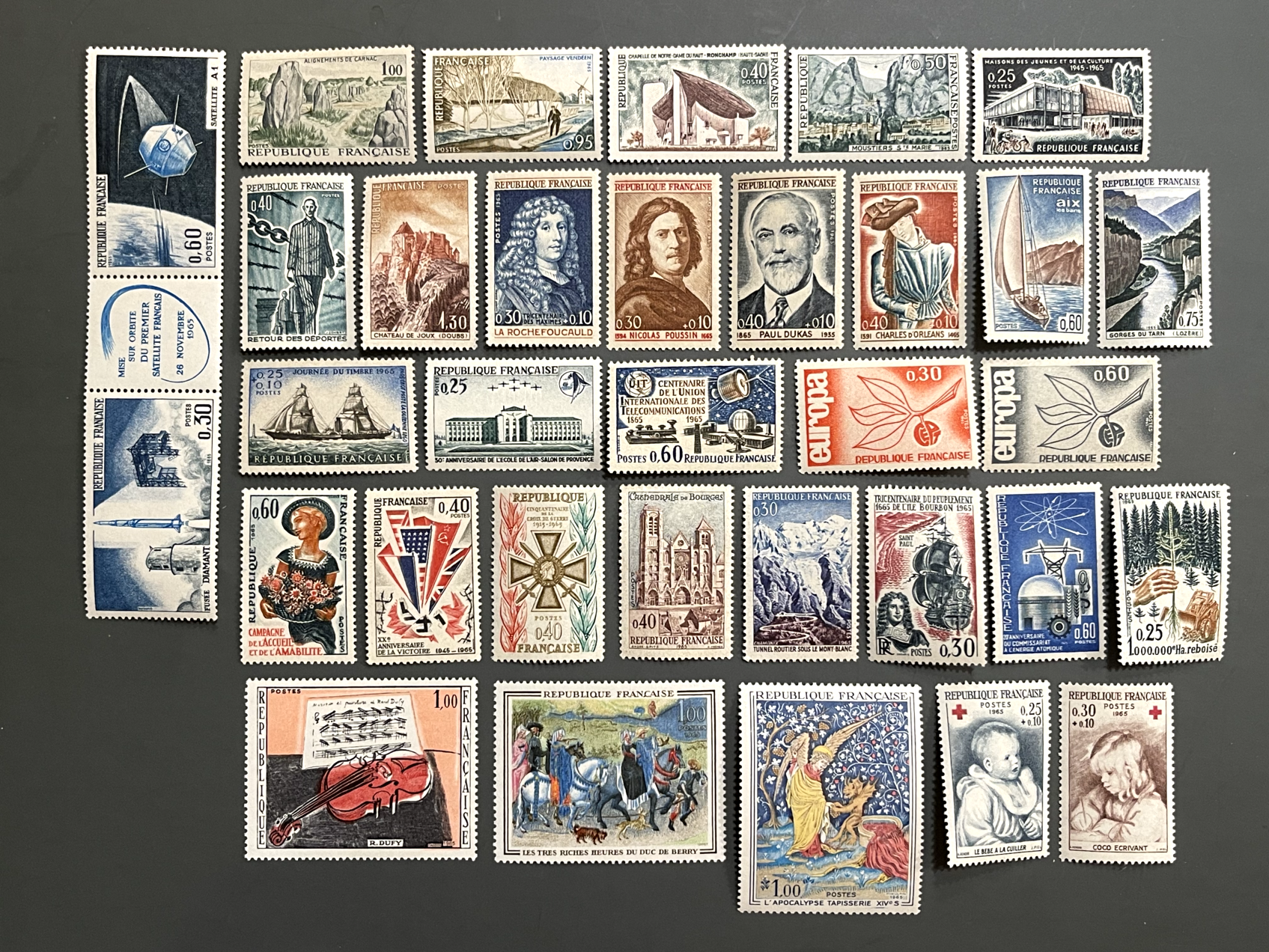 Timbre France Collection - Année 1965 complète - NEUFS** sans charnière - MNH