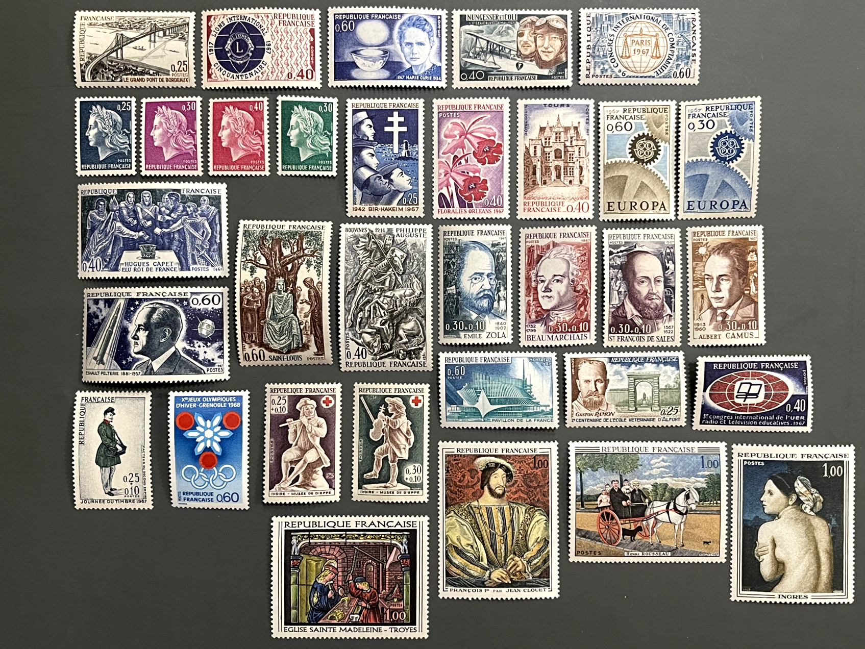 Timbre France Collection - Année 1967 complète - NEUFS** sans charnière - MNH