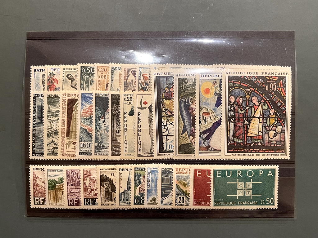 Timbre France Collection - Année 1963 complète - NEUFS** sans charnière - MNH