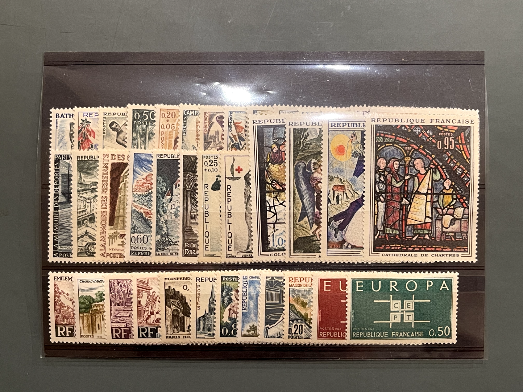Timbre France Collection - Année 1963 complète - NEUFS** sans charnière - MNH