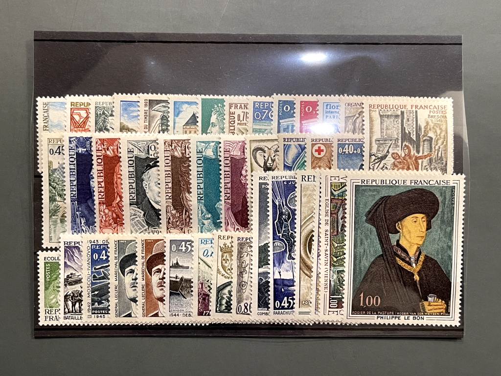 Timbre France Collection - Année 1969 complète - NEUFS** sans charnière - MNH