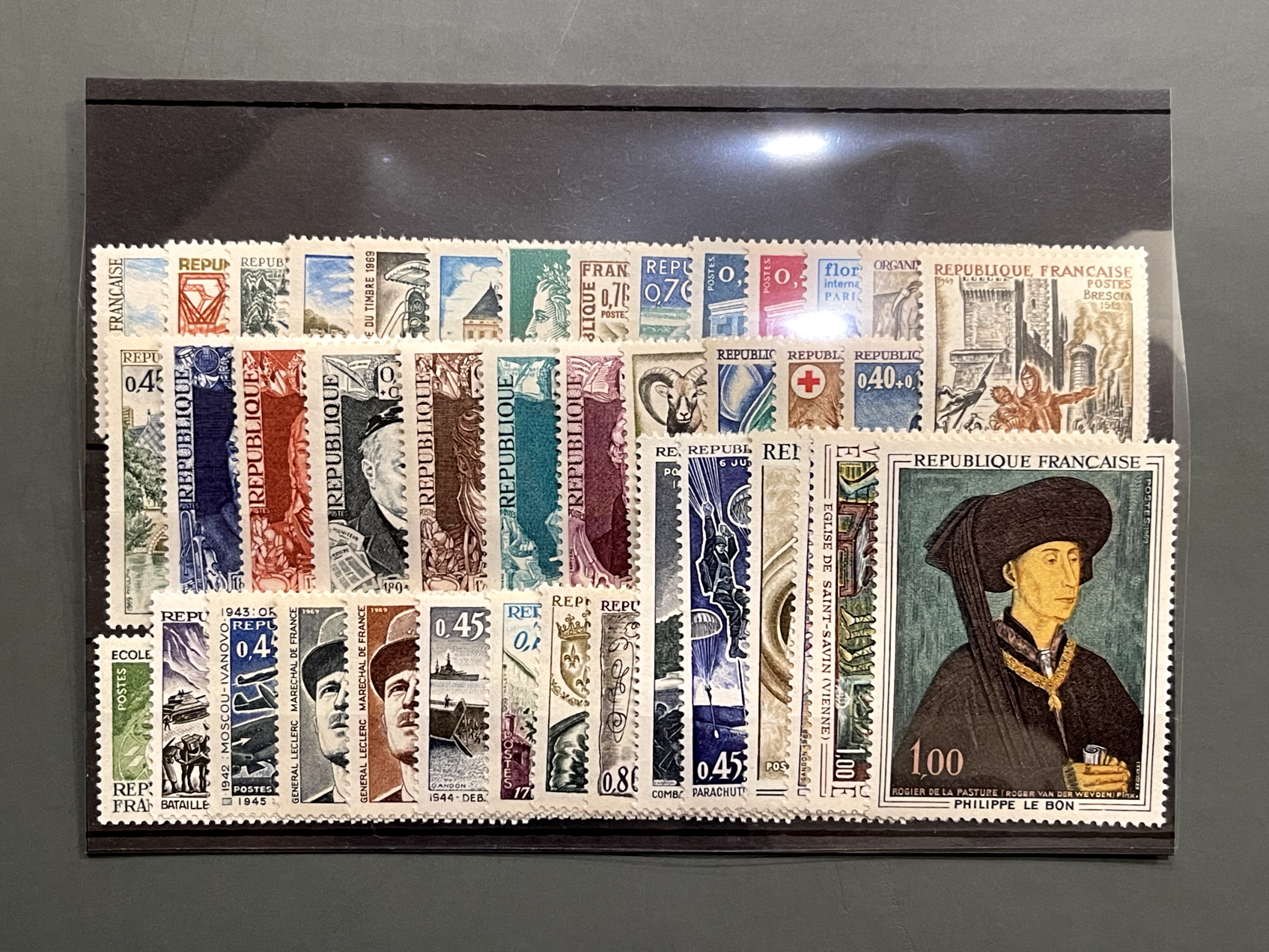 Timbre France Collection - Année 1969 complète - NEUFS** sans charnière - MNH