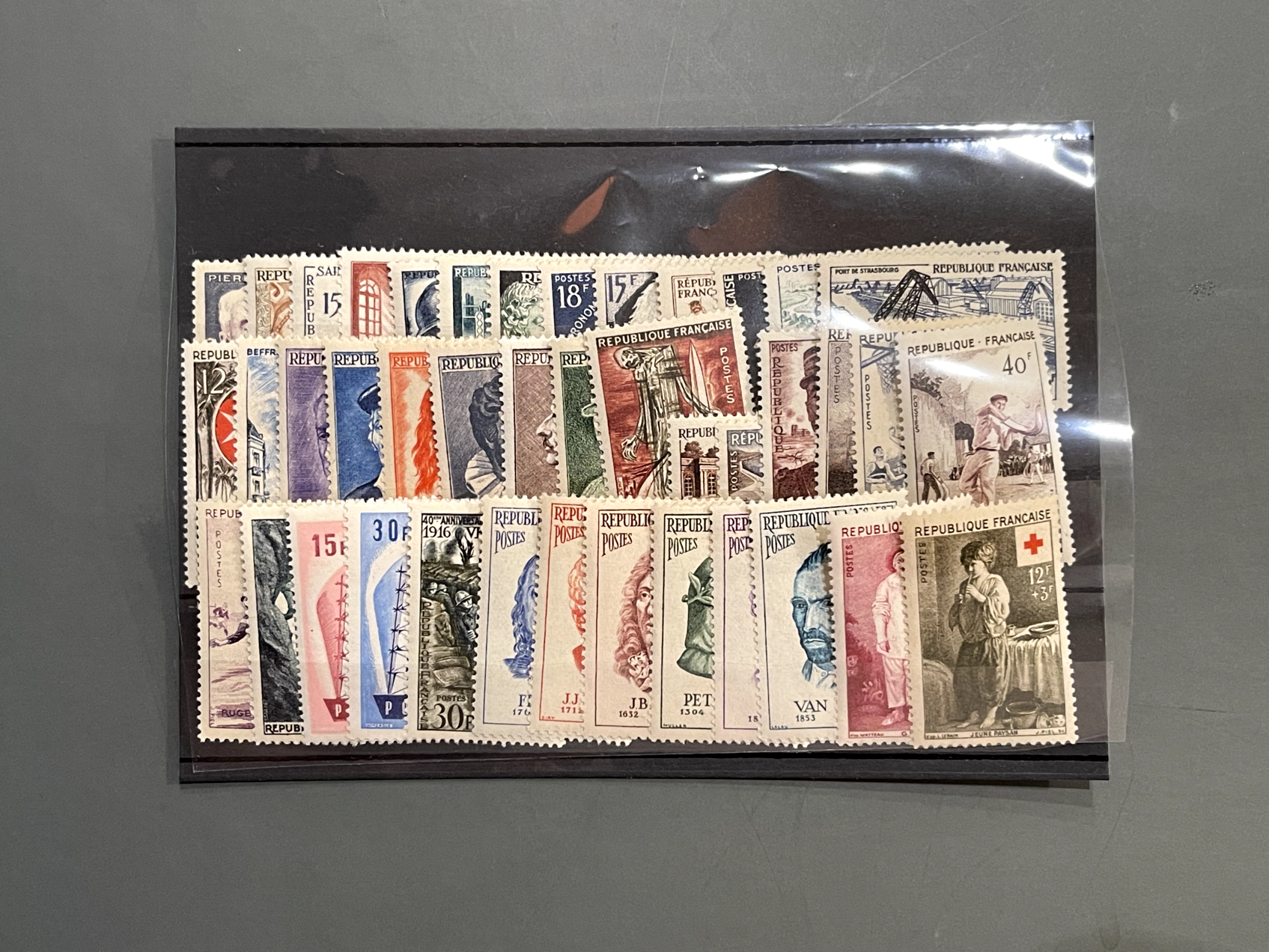 Timbre France Collection - Année 1956 complète - NEUFS** sans charnière - MNH