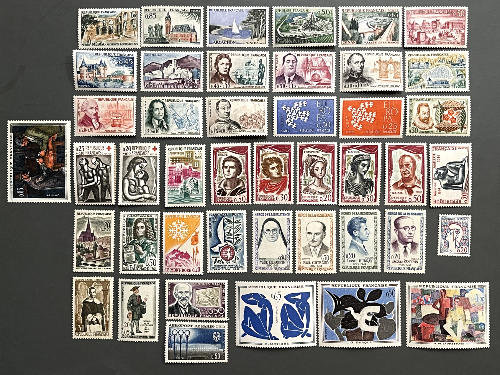Timbre France Collection - Année 1961 complète - NEUFS** sans charnière - MNH