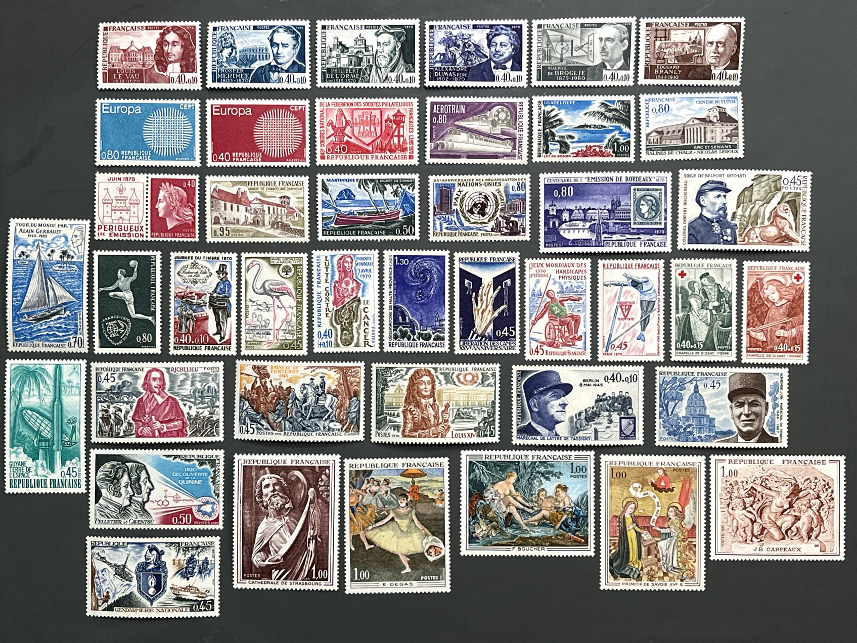 Timbre France Collection - Année 1970 complète - NEUFS** sans charnière - MNH