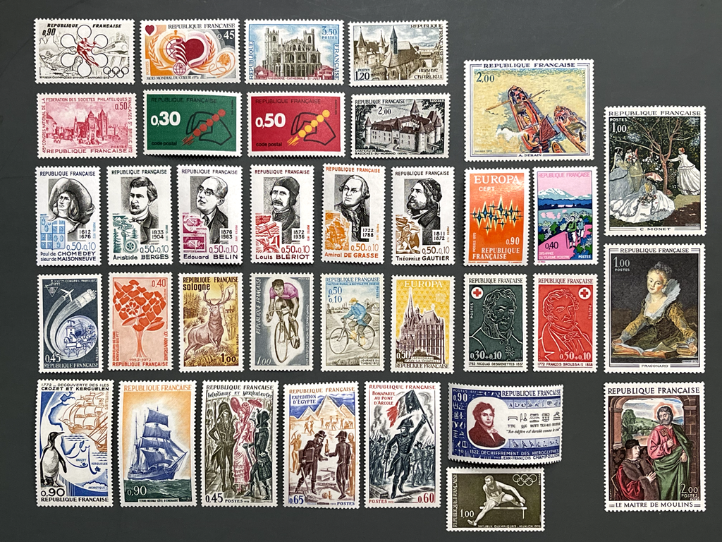 Timbre France Collection - Année 1972 complète - NEUFS** sans charnière - MNH