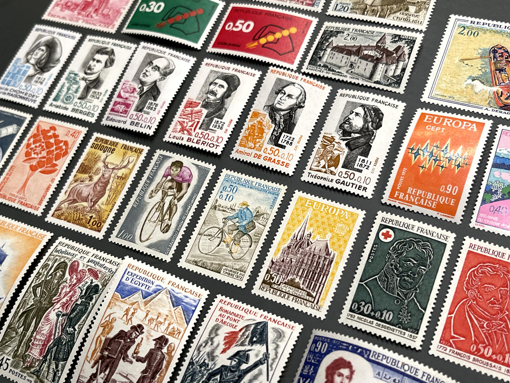 Timbre France Collection - Année 1972 complète - NEUFS** sans charnière - MNH