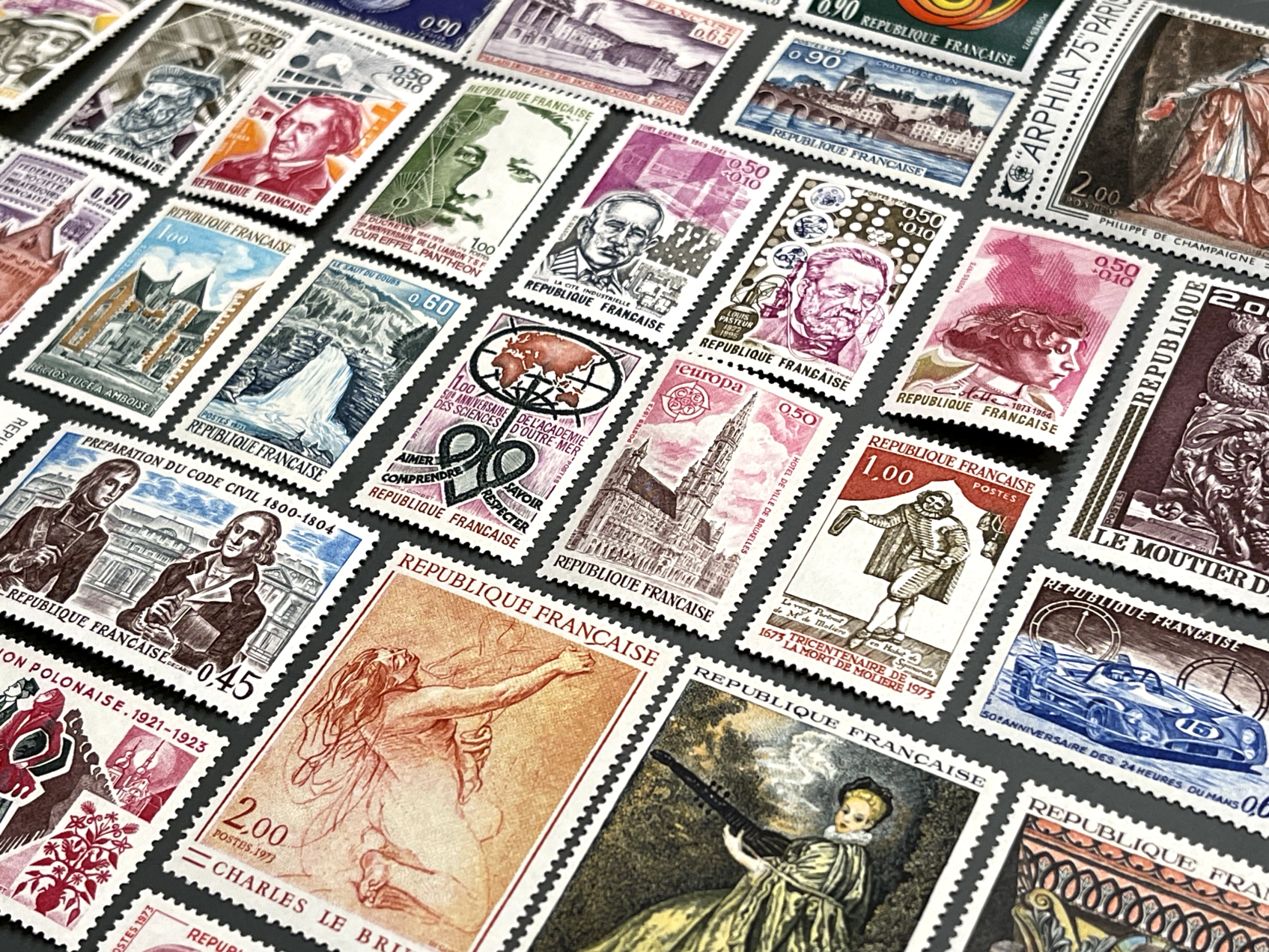 Timbre France Collection - Année 1973 complète - NEUFS** sans charnière - MNH