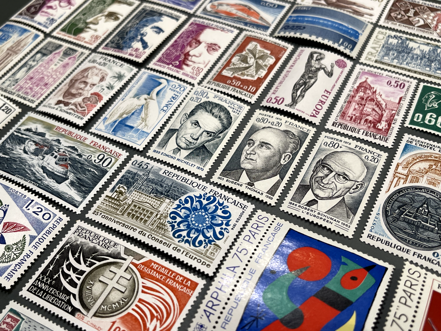 Timbre France Collection - Année 1974 complète - NEUFS** sans charnière - MNH