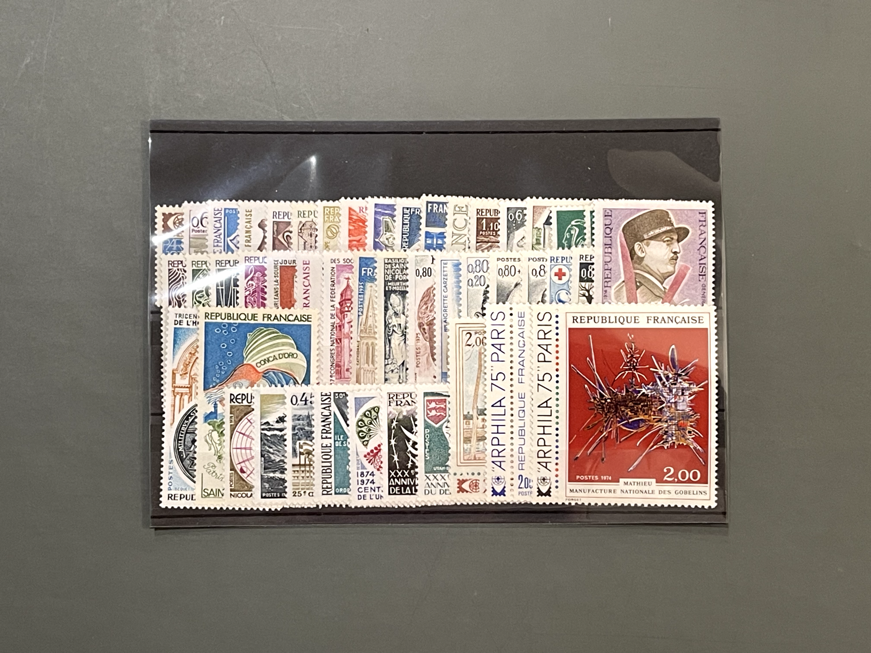 Timbre France Collection - Année 1974 complète - NEUFS** sans charnière - MNH