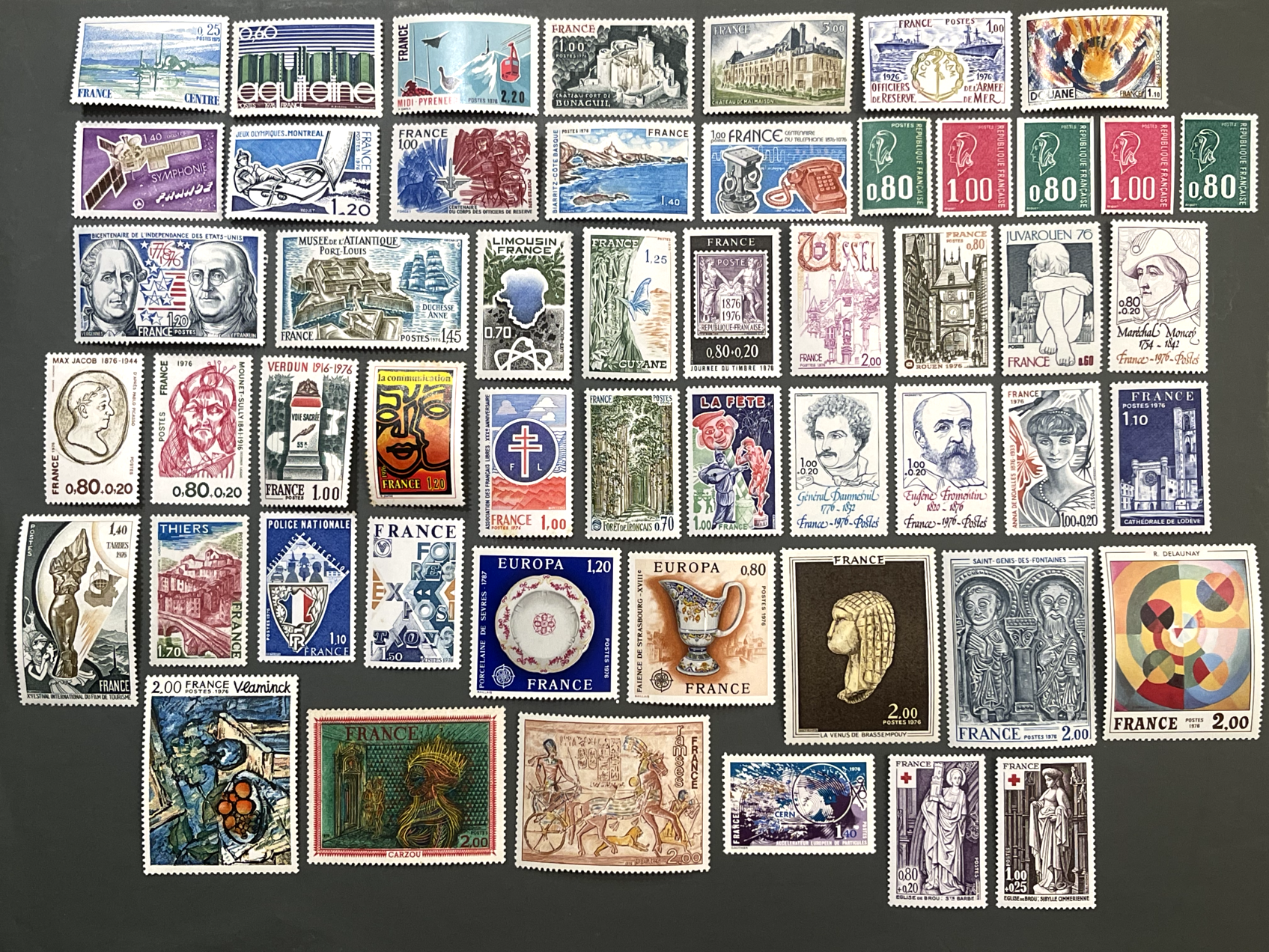 Timbre France Collection - Année 1976 complète - NEUFS** sans charnière - MNH