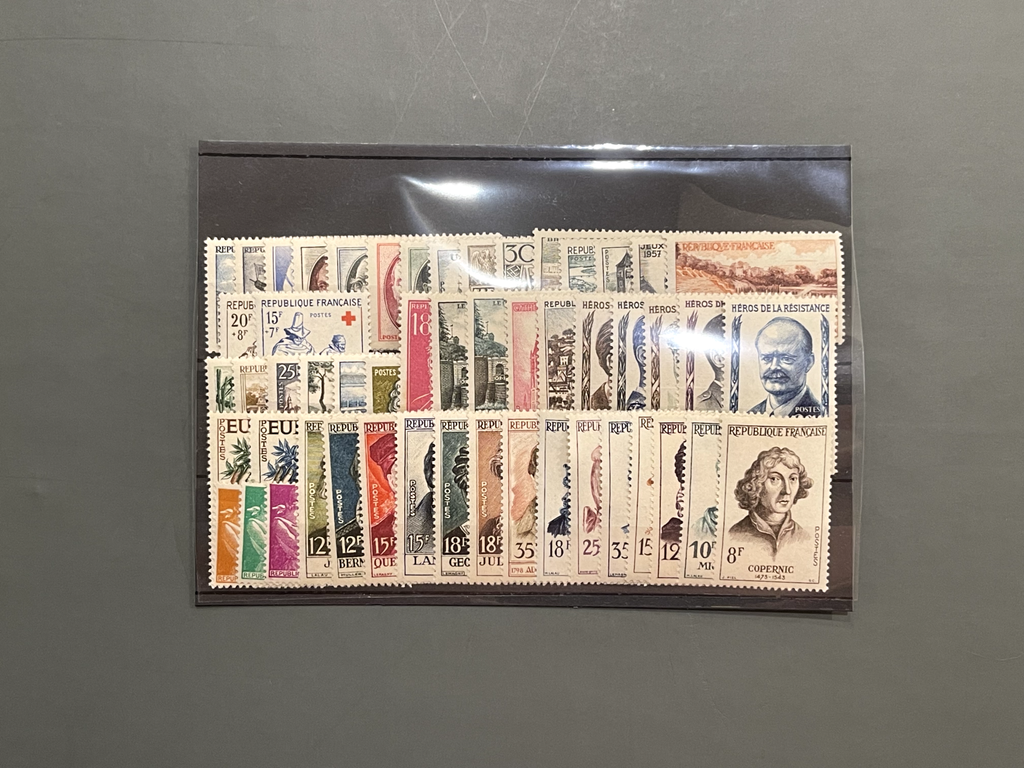 Timbre France Collection - Année 1957 complète - NEUFS** sans charnière - MNH