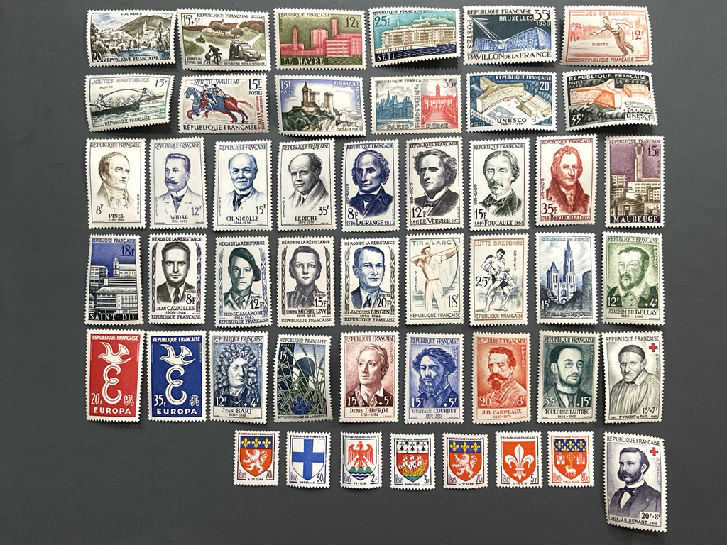 Timbre France Collection - Année 1958 complète - NEUFS** sans charnière - MNH