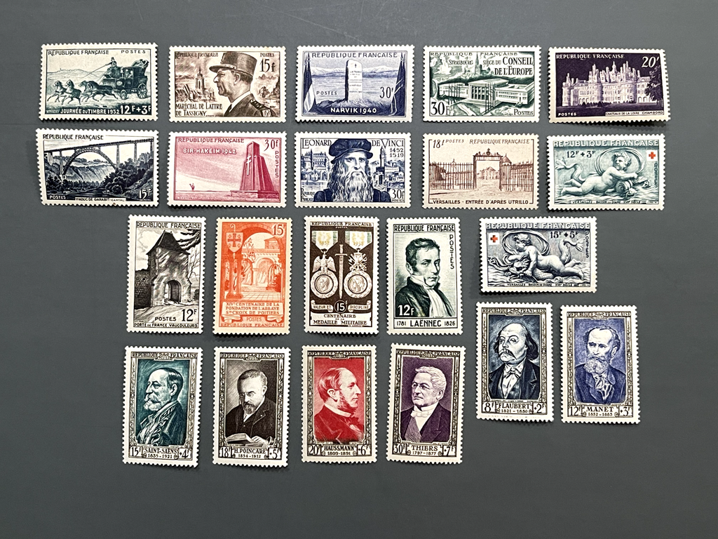 France Stamp Collection - Full Year 1952 - MNH** - Mint Never Hinged