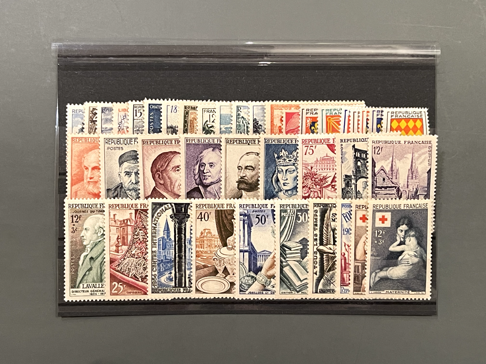 Timbre France Collection - Année 1954 complète - NEUFS** sans charnière - MNH