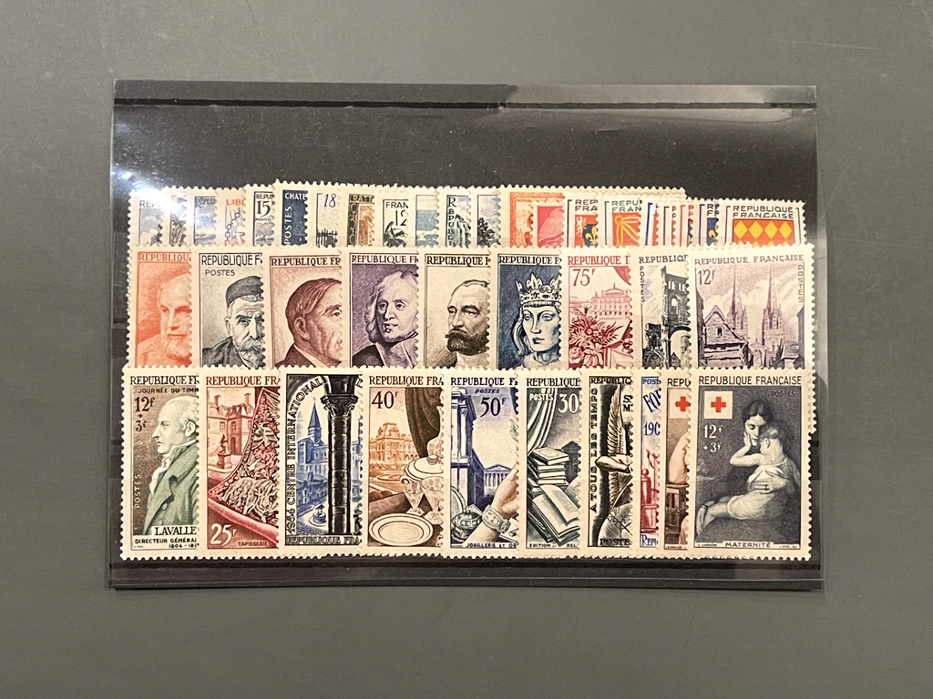 Timbre France Collection - Année 1954 complète - NEUFS** sans charnière - MNH