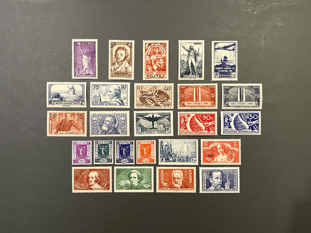 Timbre France Collection - Année 1936 complète - NEUFS** sans charnière - MNH