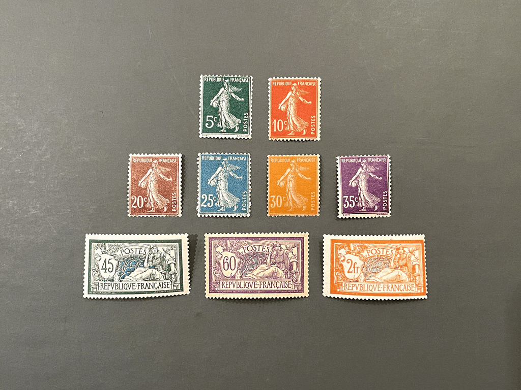Timbre France Collection - Année 1907 complète - NEUFS** sans charnière - MNH
