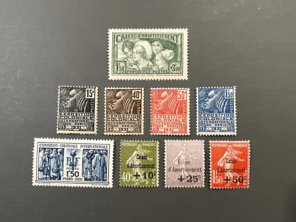 Timbre France Collection - Année 1931 complète - NEUFS** sans charnière - MNH