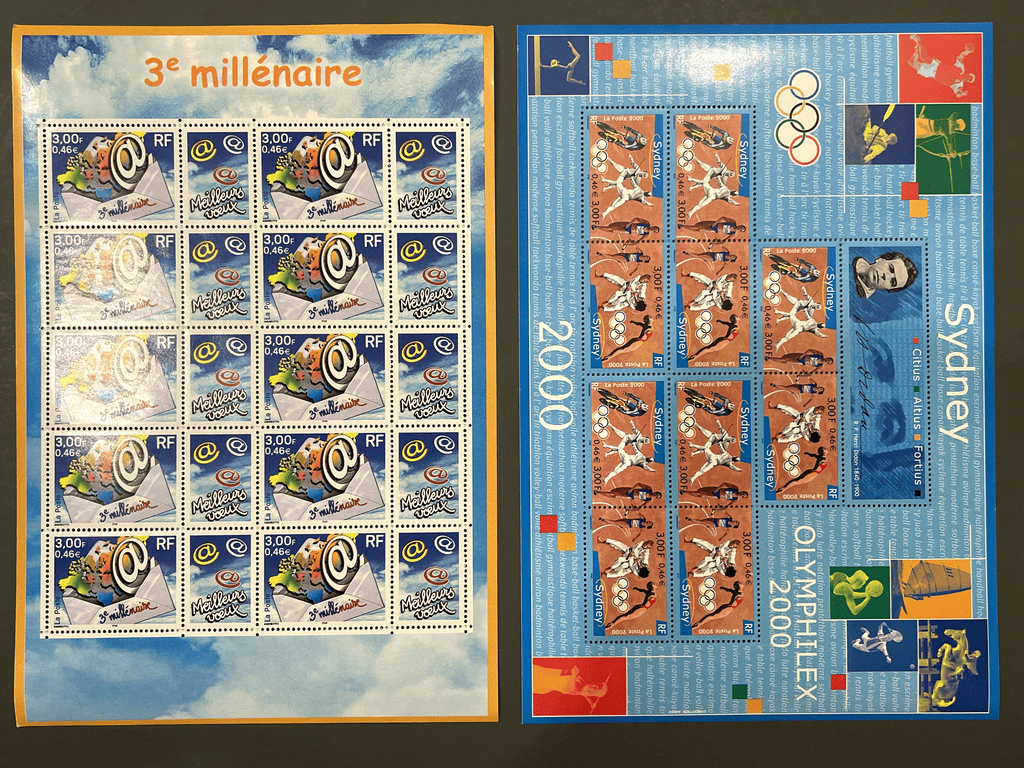 Briefmarke Frankreich Sammlung - Jahrgang 2000 komplett - NEU** ohne Falz - postfrisch + Blocks + Hefte
