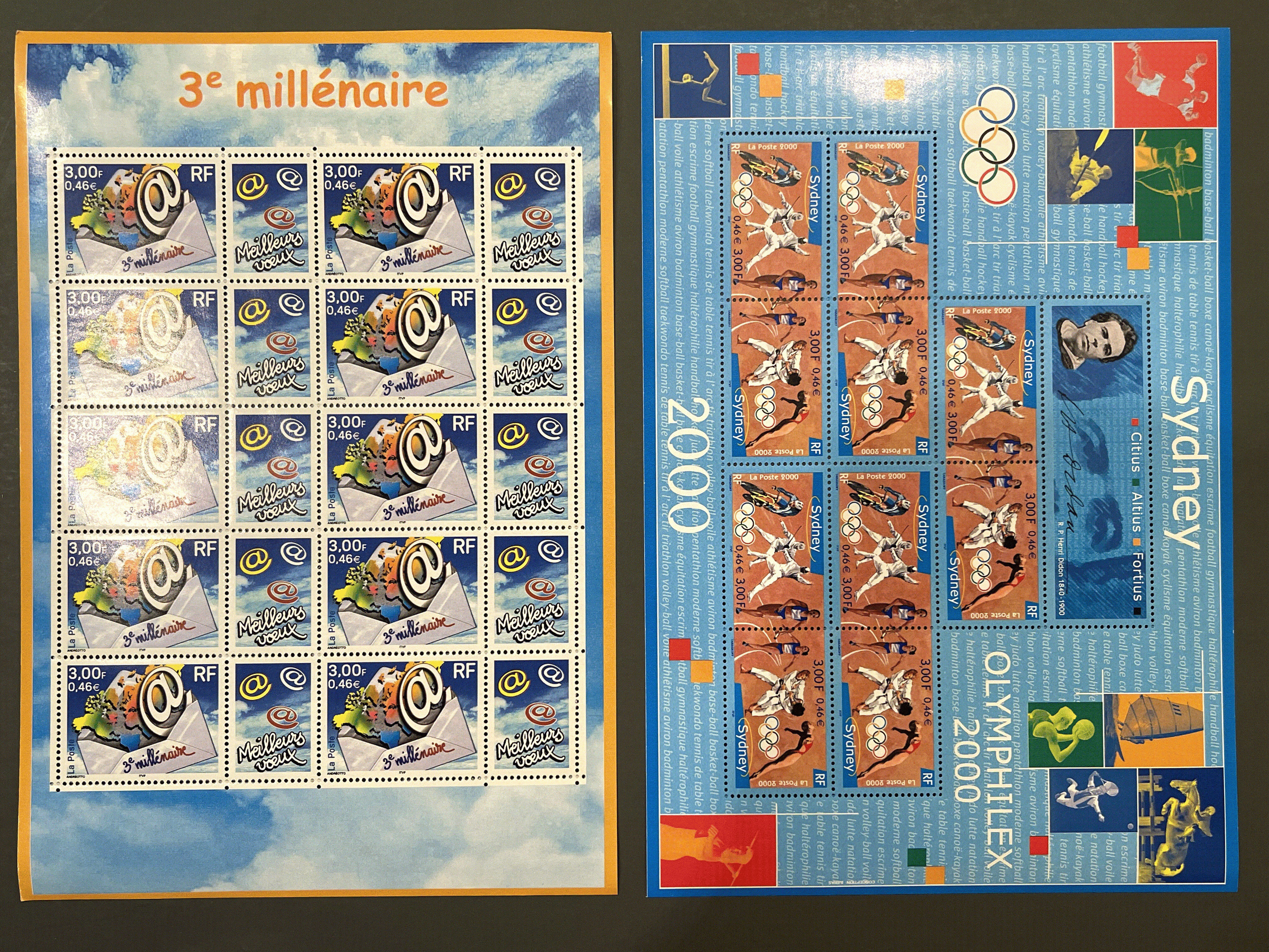 Briefmarke Frankreich Sammlung - Jahrgang 2000 komplett - NEU** ohne Falz - postfrisch + Blocks + Hefte
