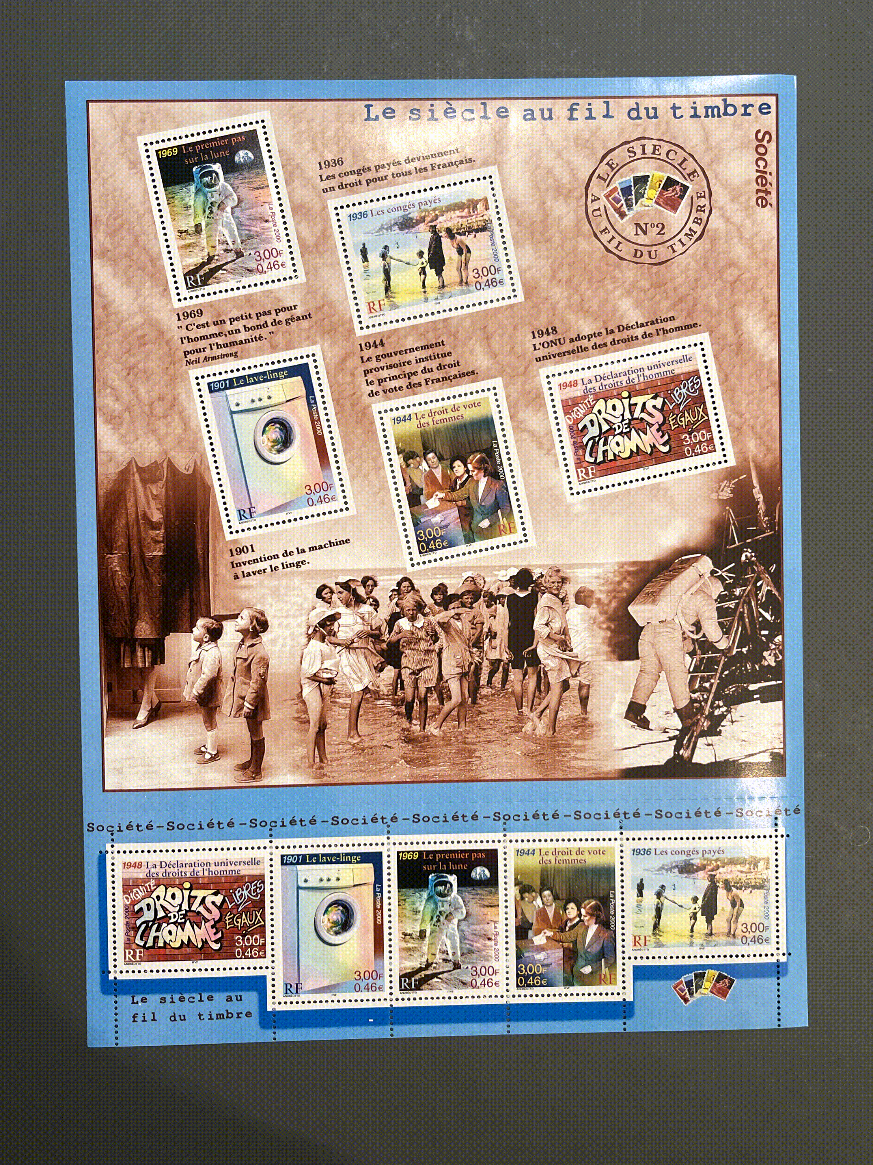 Briefmarke Frankreich Sammlung - Jahrgang 2000 komplett - NEU** ohne Falz - postfrisch + Blocks + Hefte