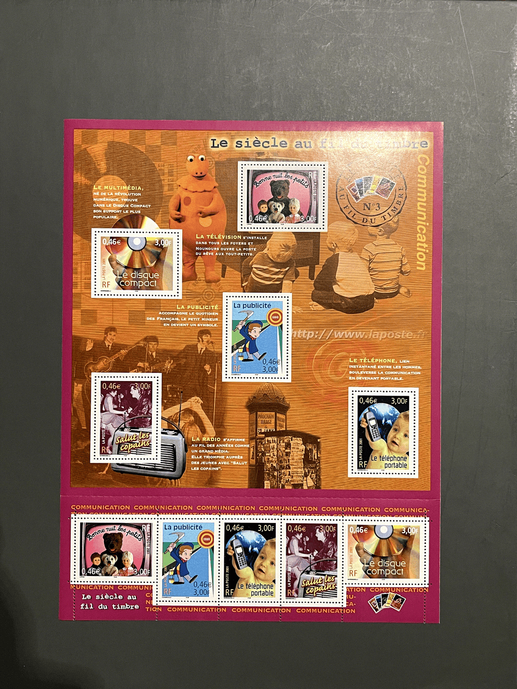 Timbre France Collection - Année 2001 complète - NEUFS** sans charnière - MNH + Blocs + Carnets