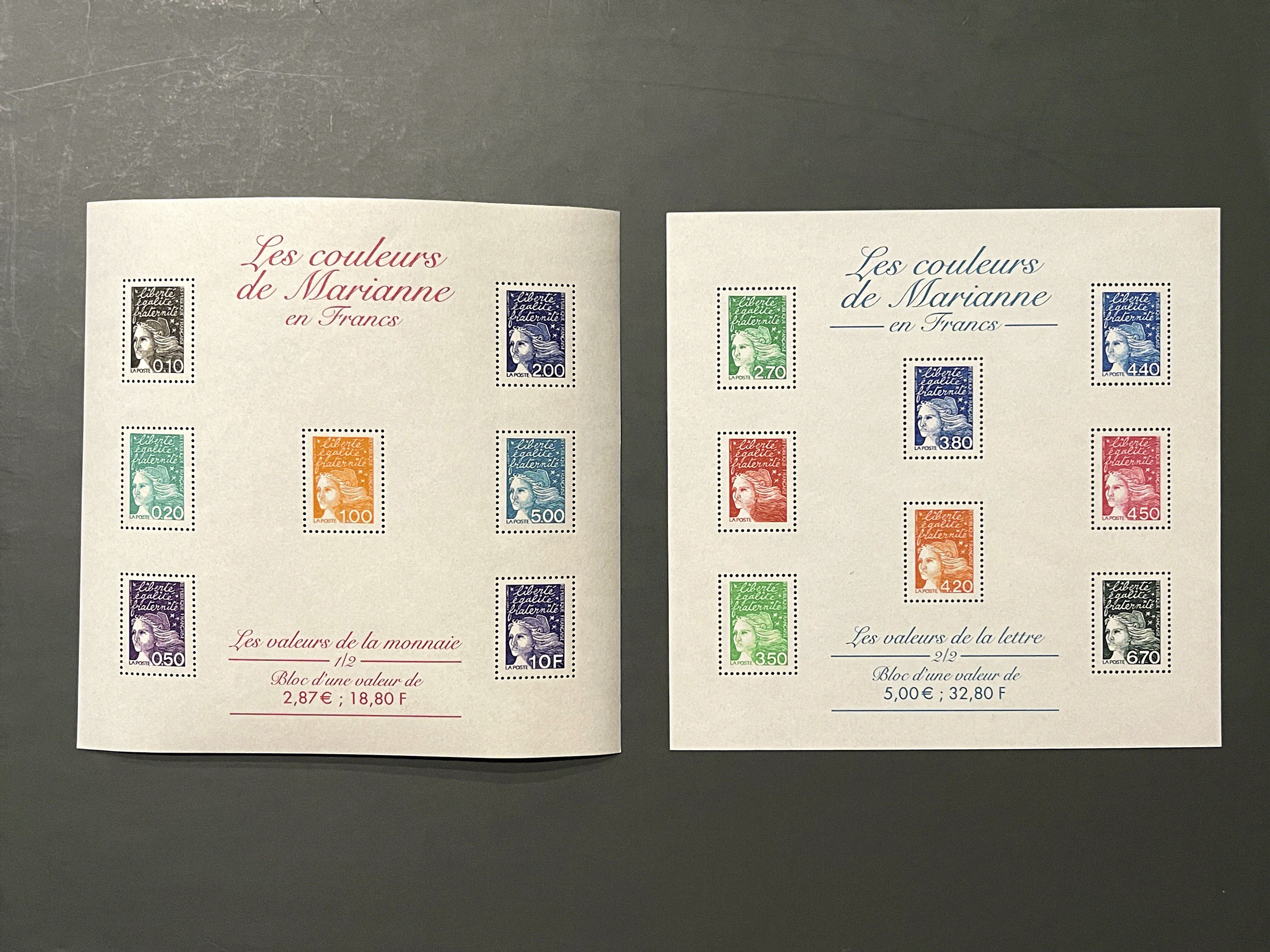 Timbre France Collection - Année 2001 complète - NEUFS** sans charnière - MNH + Blocs + Carnets