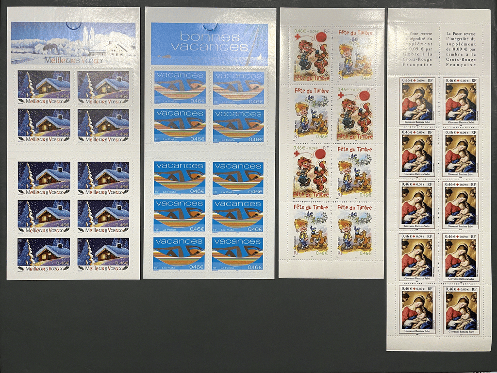 Timbre France Collection - Année 2002 complète - NEUFS** sans charnière - MNH + Blocs + Carnets