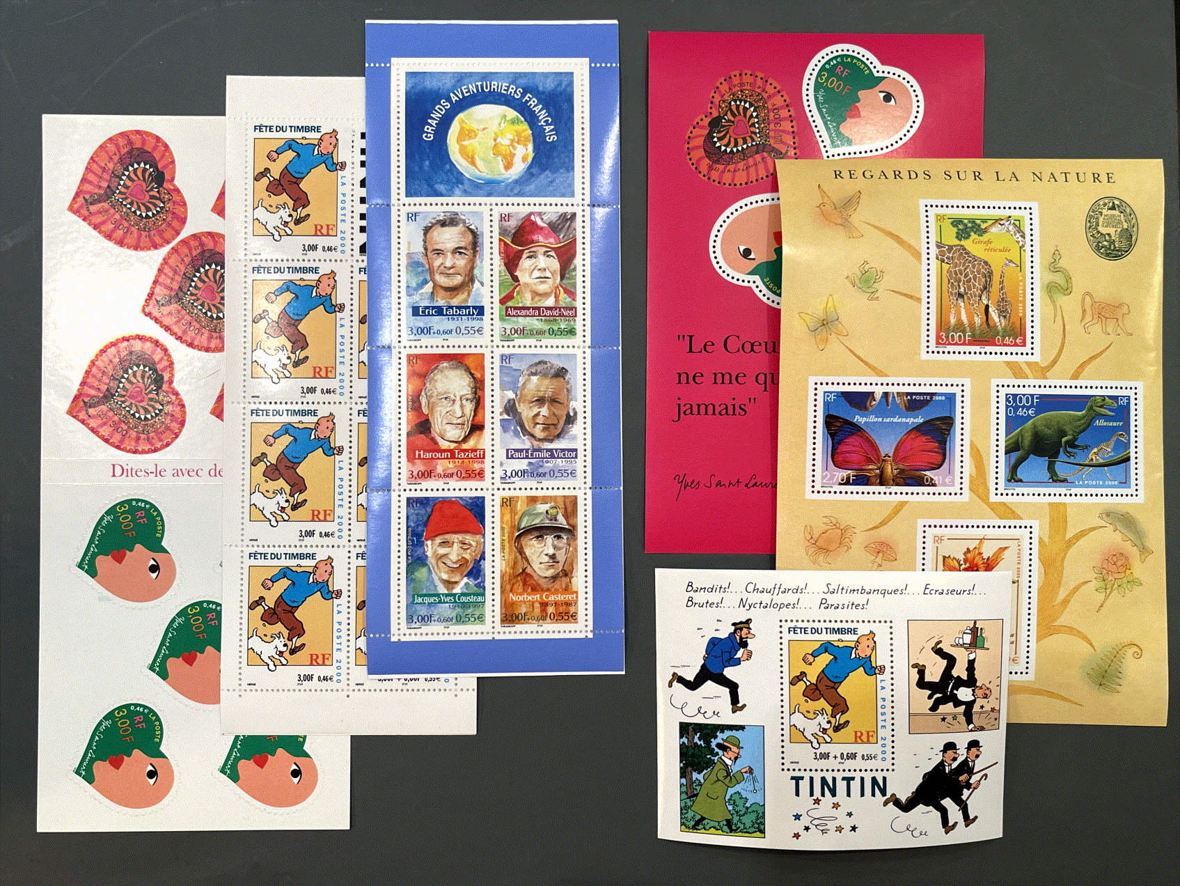 Timbre France Collection - Année 2000 complète - NEUFS** sans charnière + Blocs feuillets et Carnets