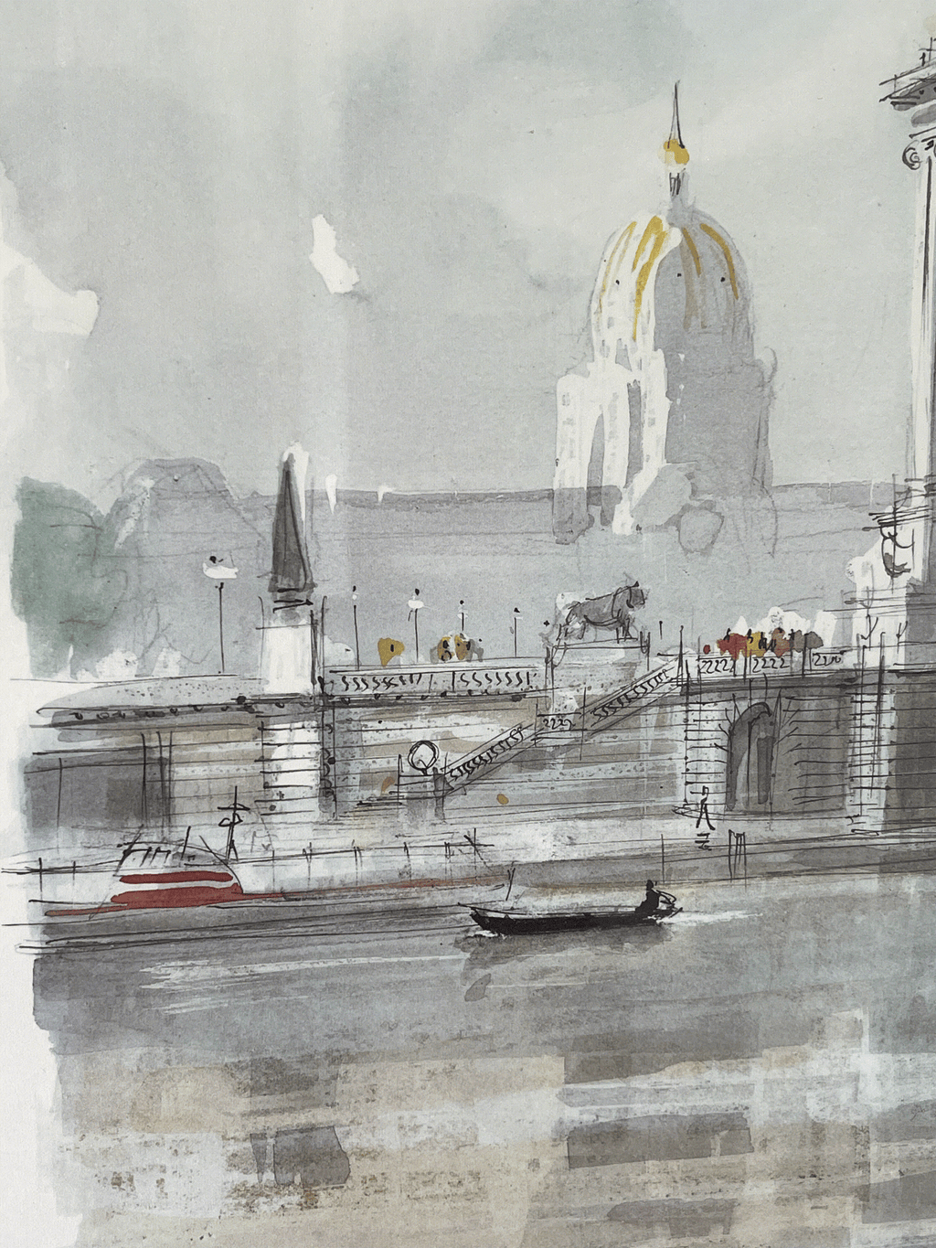 Pierre Pages, 1980 — tirage imprimé d’après l’œuvre originale, signé et daté dans la planche.