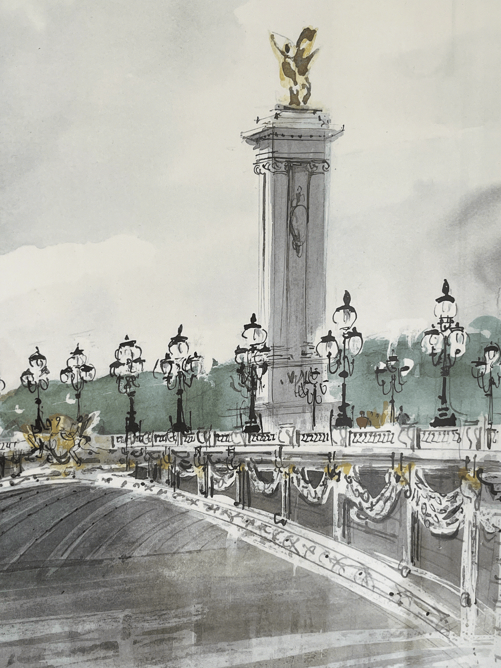 Pierre Pages, 1980 — tirage imprimé d’après l’œuvre originale, signé et daté dans la planche.