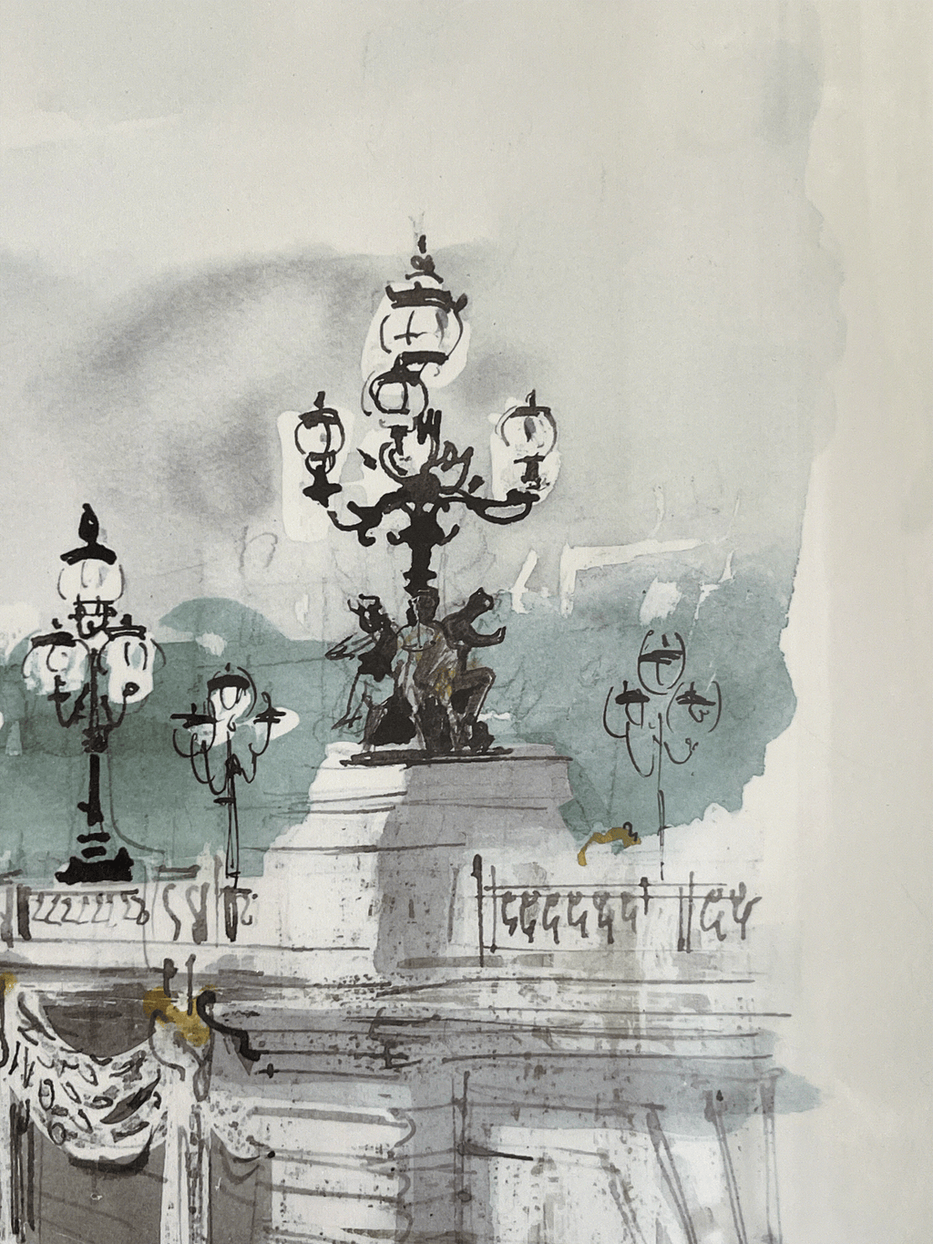Pierre Pages, 1980 — tirage imprimé d’après l’œuvre originale, signé et daté dans la planche.
