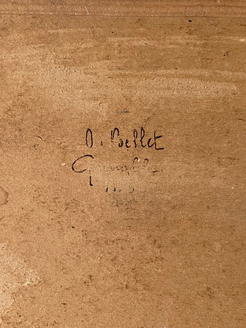 Octave Bellet – Scène rurale au chasseur – Paysage, début XXe siècle