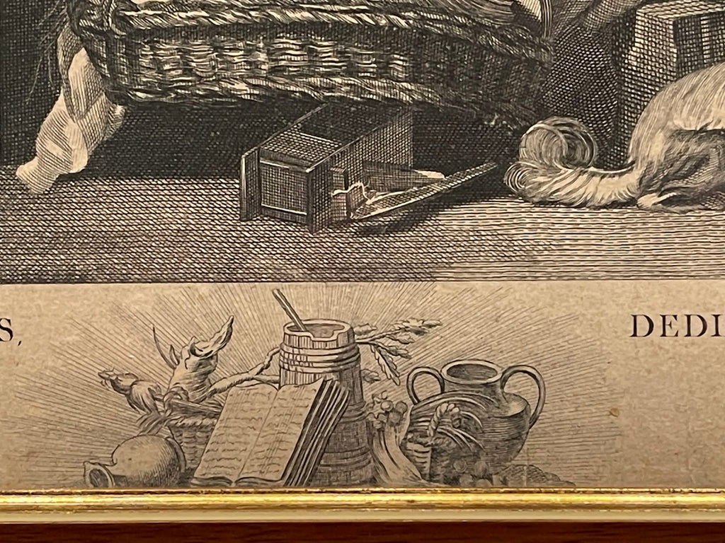 La Dévotion sincère au logis – Gravure d’après Greuze – 51,5 cm