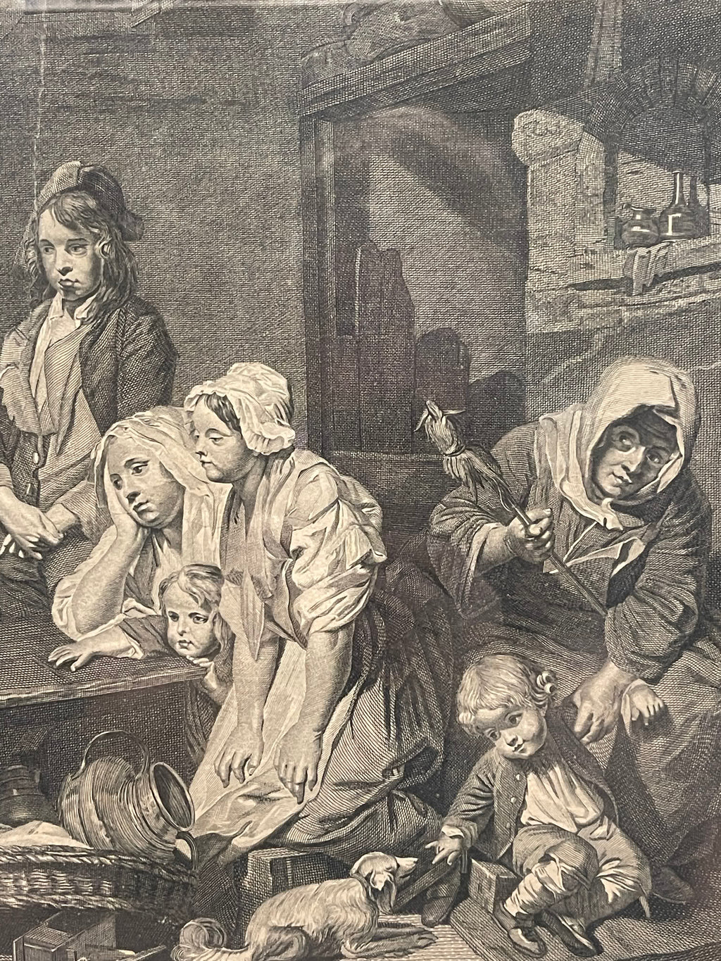 La Dévotion sincère au logis – Gravure d’après Greuze – 51,5 cm