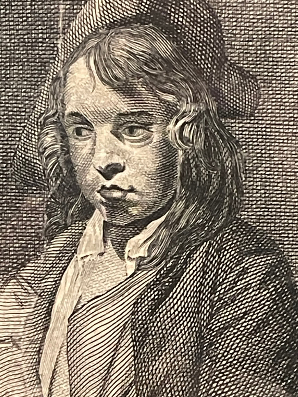 La Dévotion sincère au logis – Gravure d’après Greuze – 51,5 cm