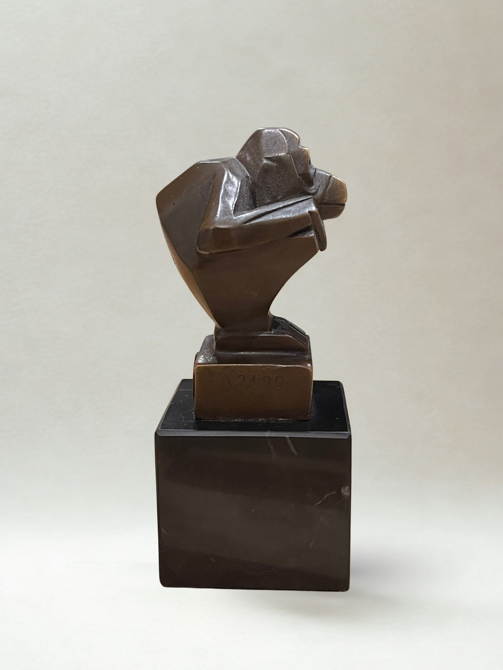 Bronze d’après Casimir BRAU – Sculpture animalière Art Déco – Singe - 13 cm
