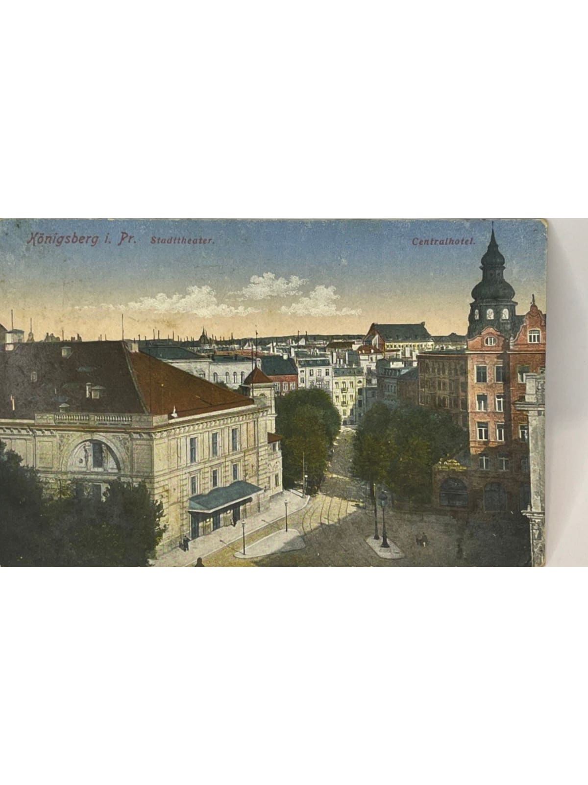 Recto de la carte postale