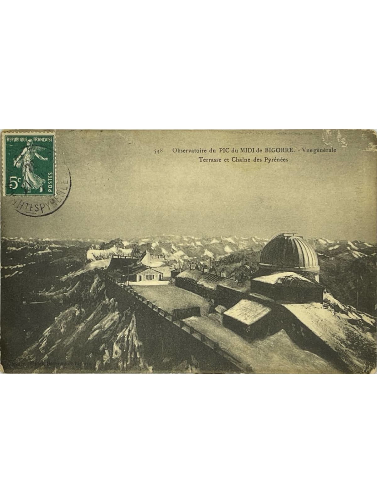 Recto de la carte postale