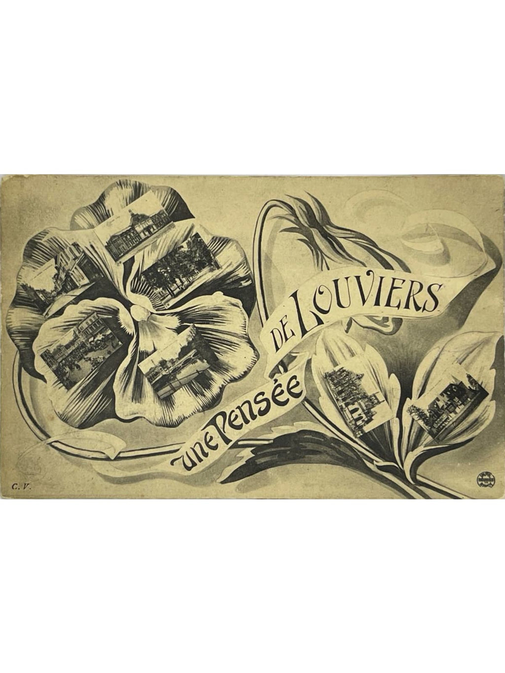 Recto de la carte postale