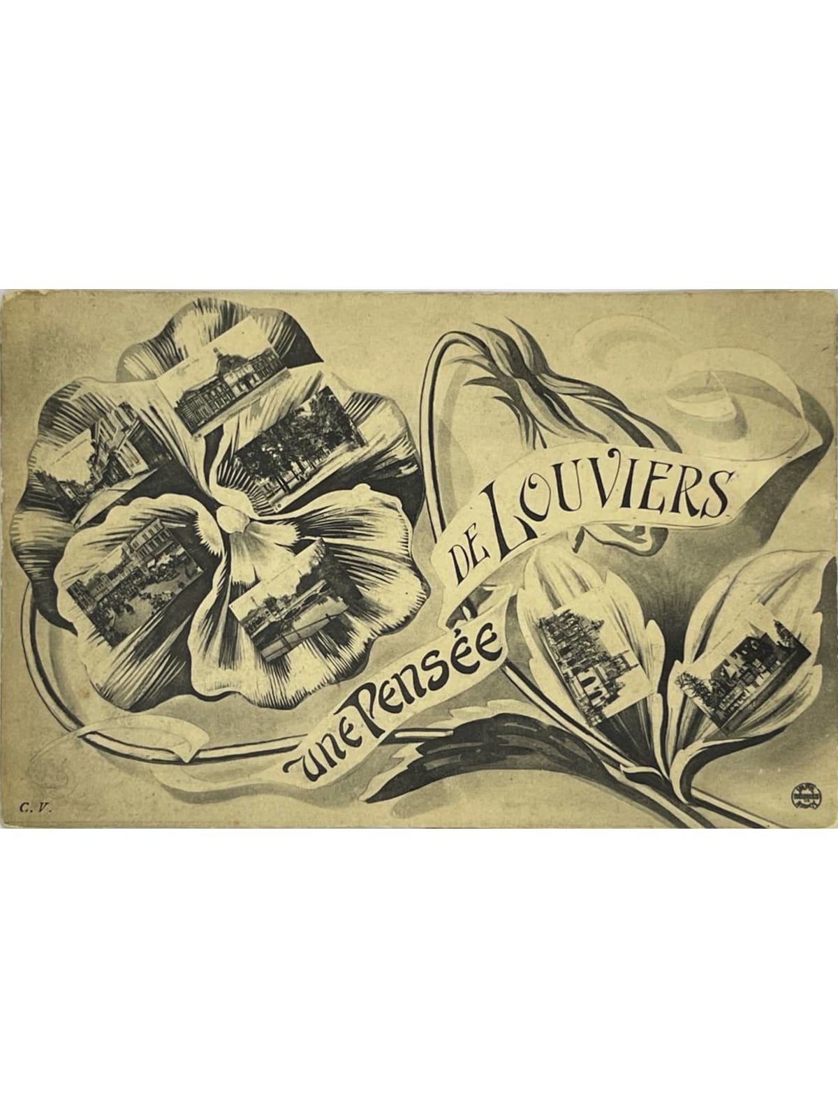 Recto de la carte postale