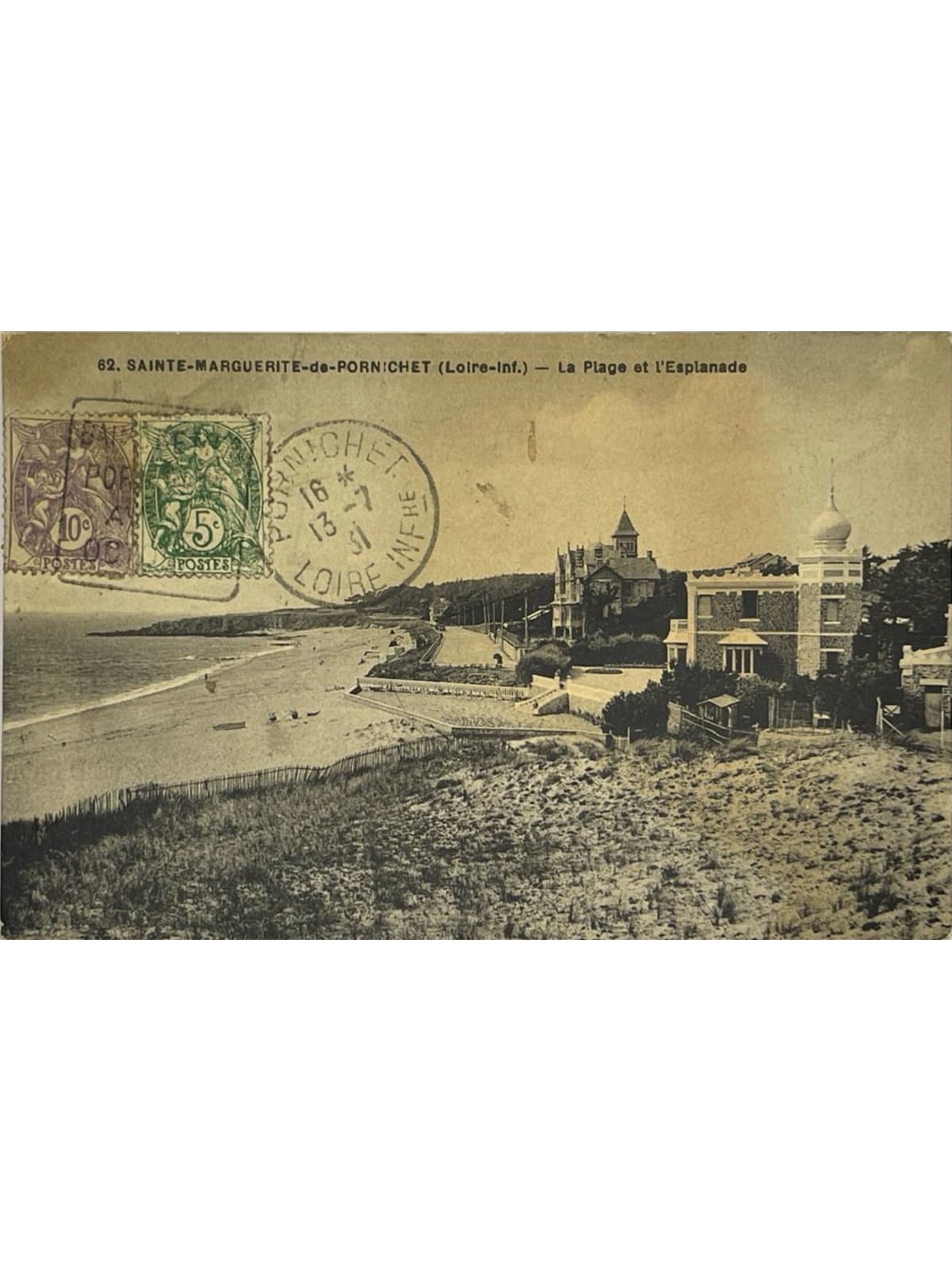 Recto de la carte postale