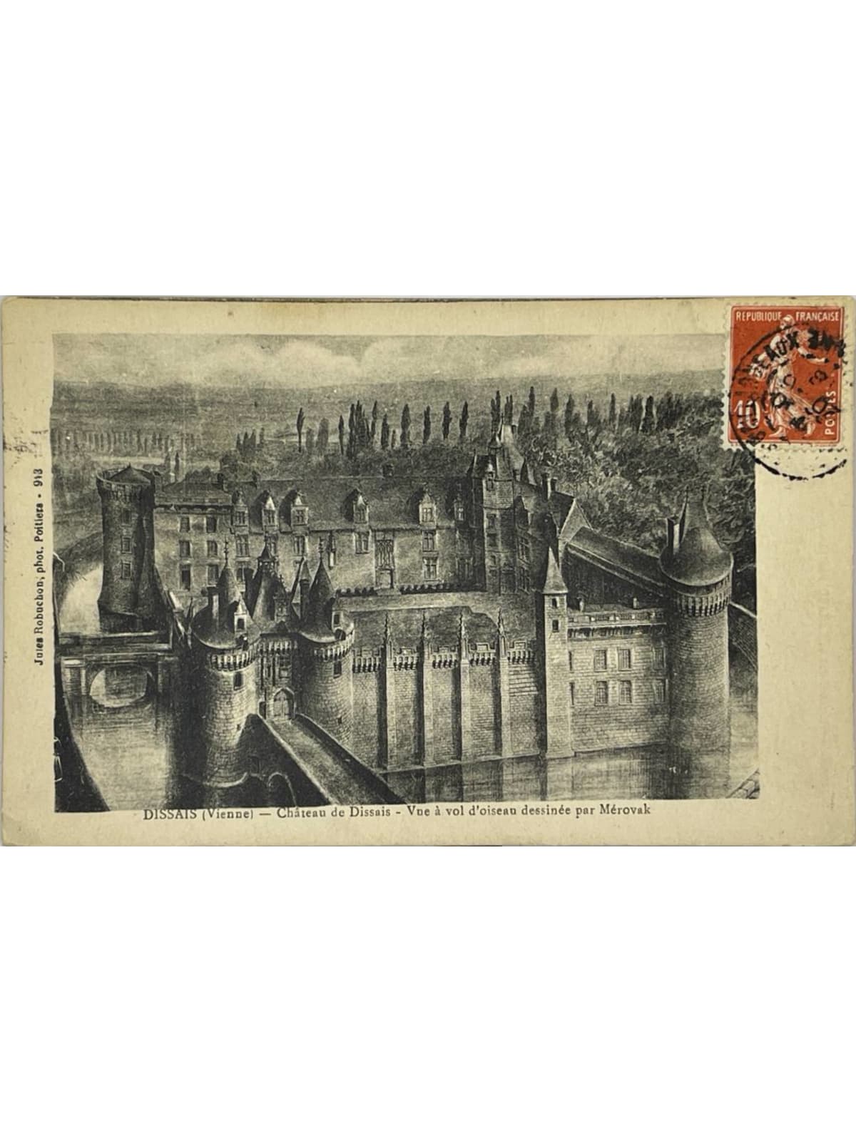 Recto de la carte postale