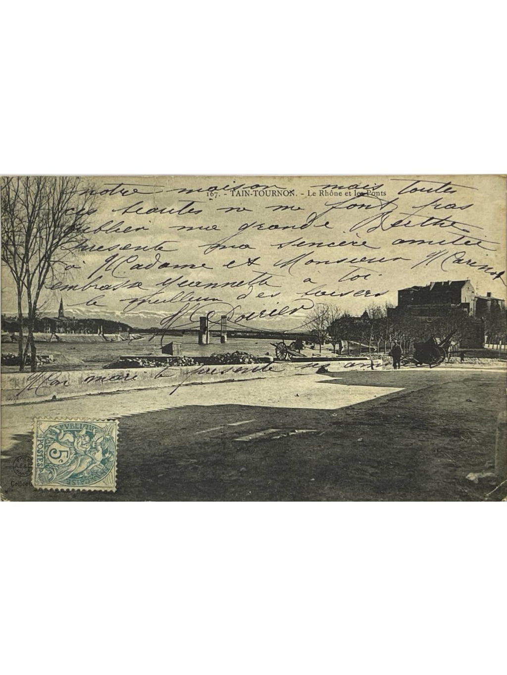 Recto de la carte postale