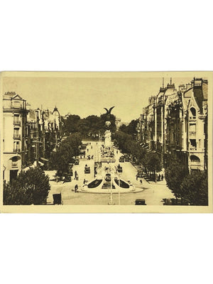 Carte postale – Reims – Fontaine Subé et place Drouet-d'Erlon – Éditions Yvon