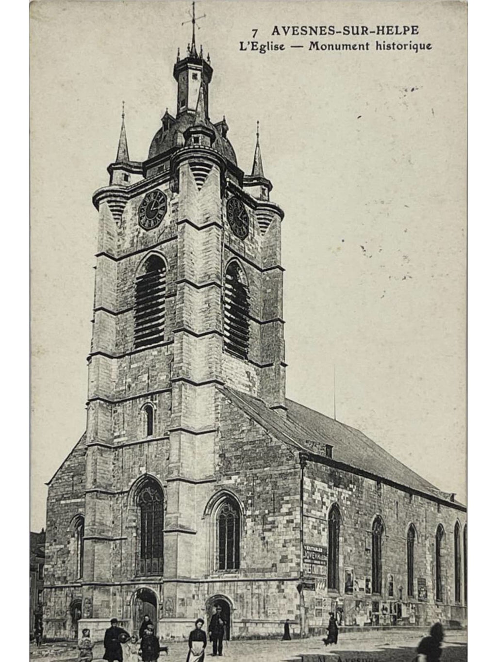 Recto de la carte postale