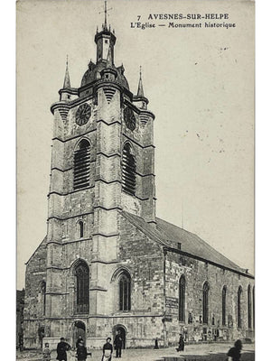 Avesnes-sur-Helpe – L'Église, monument historique – CPA n° 7